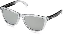 Oakley Men's Frogskins Alpine Non-Polarized Wayfarer Sunglasses, Clear/Chrome Iridium, One Size