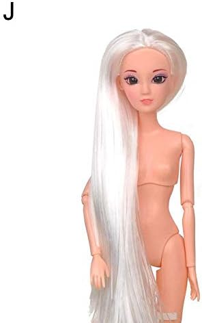 Highjump Naked Doll 1/6 BJD Doll 12 Movable Jointed Dolls,DIY 3D Head Acrylic Eyes Ball Joint Doll Nude Body