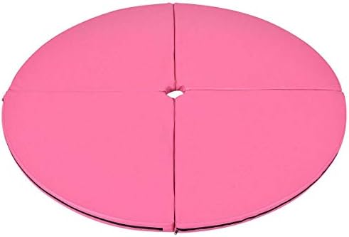 NanaPluz Folding Safety Dancing Pole Dance Mat Exercise Yoga Cushion Crash Pad - Pink with Ebook