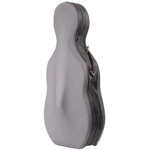 Bam France Flight Cover for 4/4 Cello Cases with Black Exterior and Beige Interior with Wheels