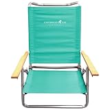 CARIBBEAN JOE Folding Beach Chair, 5 Position