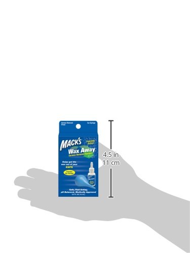 Mack's Wax Away Ear Wax Removal System - 0.5 FL OZ Ear Drops with Ear Syringe