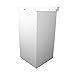 Renovators Supply Manufacturing White Corner Wall Mount Medicine Cabinet with Mirror Wooden Bathroom Storage 27 X 20 Inches Double Shelf Storage Cabinet Pre-Assembled with Hardware