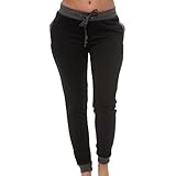 Coco-Limon Jogger Pants for Women, Long Fleece Sweatpant, Side Pockets - Regular & Plus Sizes