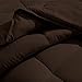 Bare Home Comforter Set - Queen Size - Goose Down Alternative - Ultra-Soft - Premium 1800 Series - Hypoallergenic - All Season Breathable Warmth (Queen, Cocoa)