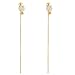 Simple Long Tassel Clip on Dangle Earring Clip for non Pierced Fashion for Girl