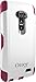 OtterBox Commuter Series Carrying Case for LG G Flex - Retail Packaging - Papaya (White/Peony Pink)