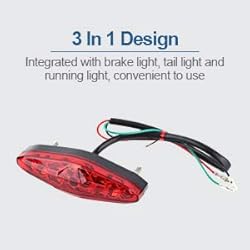 12V Universal 15 LED Motorcycle Rear Tail Light