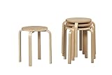 Linon Kenley Bentwood Natural Stool