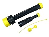 EZ-Pour Gas Can Replacement Spout Kit - Update Your Old Can Or Water Jug - 2 Spouts, 7 Piece Kit