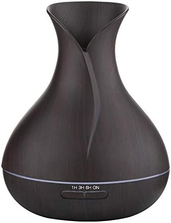 400ml Essential Oil Diffuser Cool Mist Humidifiers Ultrasonic Aroma Aromatherapy Diffusers with Waterless Automatically Shut-off, for Yoga, Office, Spa, Bedroom, Baby Room,Black
