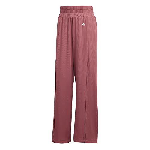 adidas Mujer Wide Leg Studio Pants, Pink Strata, XXS