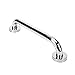 ALUONI Concealed Mount Safety Bath and Shower Grab Bar, Bright Stainless Steel (1-1/4-Inch by 16-Inch)