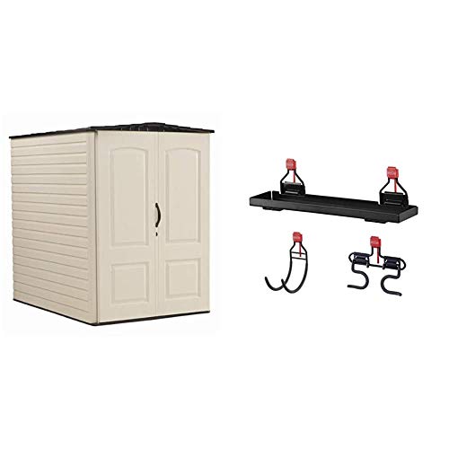 Rubbermaid Large Vertical Resin Weather Resistant Outdoor Garden