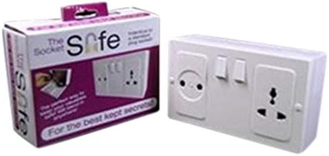 MinusK Storage Safety Wall-Mounted Power Outlet Storage Box Hidden Stash Box for Valuables Money Jewelry Card (A)