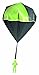 Aeromax Tangle Free GLOW Parachute BLUE GREEN ORANGE OR YELLOW 1 pack
