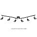 GLOBE Electric 59376 Grayson 6-Light Adjustable S-Shape Track Lighting, Bronze Color, Oil Rubbed Finish