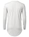 URBANCREWS Mens Hipster Hip Hop Long Sleeve Side Zip Jersey Crewneck Shirt