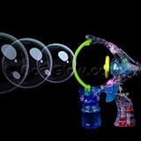 Fun Central M734 LED Light Up Jumbo Bubble Blaster Gun, Bubble Machine Gun, LED Bubble Blower Gun, Bubble Gun Set, Bubble Gun Toy, Bubble Guns For Kids with 2 Bottles of Solution