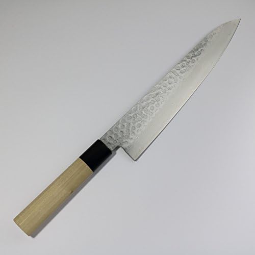 Norisada VG10 46Layer Hammered Damascus Chef's Knife 9.5-Inch (240mm) Magnolia Handle