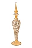 1 Single very fine arabesque golden pattern Egyptian Perfume Bottle