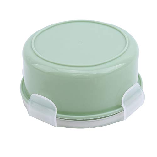 Yunzee Food Storage Container Round Shape Household Refrigerator Storage Box with Lid Meal Prep Lunch Box Kitchen Food Prep Container,Green