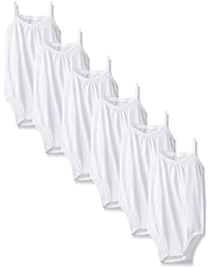 Burt's Bees Unisex Baby Solid Camisole Bodysuits, Cloud, 12 Months (Pack Of 3)
