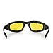 3-Pack Motorcycle Glasses - Foam Padding - Anti-Wind & Dust - Polycarbonate Lens (Yellow)
