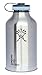 Hydro Flask Insulated Stainless Steel Wide Mouth Water Bottle and Beer Growler, 64-Ounce, silver