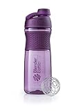 BlenderBottle SportMixer Twist Cap Tritan Grip Shaker Bottle, 28-Ounce, Plum