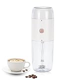 Electric Coffee Grinder with Milk Frother, 2-in-1