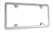 Stainless Steel License Plate Frame Kit with Mirror Polished Finish Will Never Rust or Corrode Includes US/Import Style Steel hardware 4 Hole Frame - Standard Style (easier to remove) By DFDM National