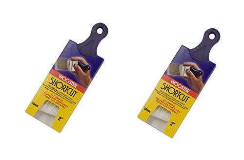 Wooster Shortcut Angle Sash Paintbrushes - 2-Inch Synthetic Blend (Pack Of 6) For Tight Spaces