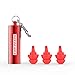 EarPeace Reusable Safety Ear Plugs – High Fidelity Hearing Protection for DIY, Construction, Work, Loud Environments and Airplane Noise Reduction (Standard, Red Case)