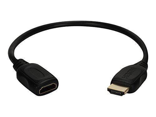 QVS Shielded HDMI with Ethernet Extension Cable Black (HDXG-0.5F)
