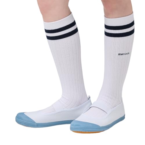 [Beams School] 上履き 18.0-23.5cm 抗菌防臭 黄変防止 ワイドフィット 116250 BL195