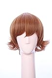 Soul Wigs: Brown Short Flapper Bob Anime Cosplay Pidge Adult Wig Inspired by Voltron