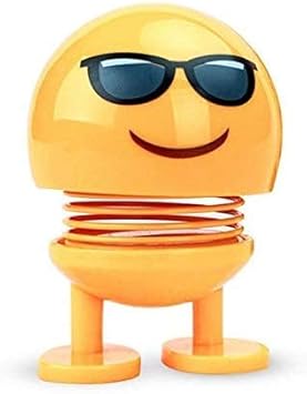 Elegant Art Collection Spring Emoji Shaking Head Doll for Car Decor and Home Improving (Swaag)