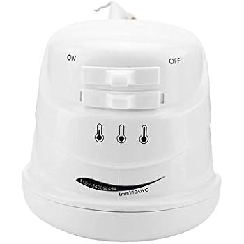 Water Heater, 5400W Electric Water Heater Bath Supplies Instant Heating Shower Head + Hose(110V)