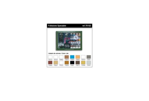Model Color Paint Set - Folkstone Special Colors