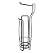 iDesign Axis Metal Free Standing Toilet Paper Tissue Holder, Roll Reserve Canister for Kid's, Guest, Master, Office Bathroom, 8
