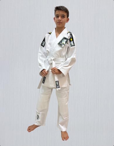 Kimono Judô Matsuru Trançado 350g Unissex Faixa Branca