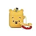 ZAHIUS Airpods Silicone Case Cool Cover Compatible for Apple Airpods 1&2 [Cartoon Series][Designed for Kids Girl and Boys] (Winnie)