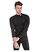 ARMEDES Men's Compression Quick Dry Baselayer Work Out Mock Long Sleeve T-Shirt