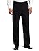 Perry Ellis Men's Portfolio Classic Fit Flat Front Folio Flex Waistband Sharkskin Pant, Black Ice, 34x32