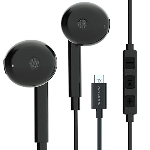 USB C Headphones for iPad Pro/Mini, XINLIANG Type C Earphones for