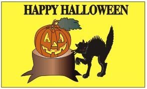 MAFCO Halloween Pumpkin and Black Cat 3x5 Foot Flag