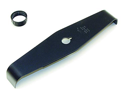 Ratioparts Cutter/Mulching Knife 2 Tooth Outside Diameter 300mm Bore Diameter 25.4mm Thickness 4mm Black