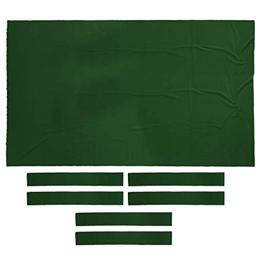 Seafard Performance Pool Table Felt Billiard Cloth with 6 Cloth Strip for 9 Foot Table - Green - Thumbnail 7