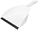 Rubbermaid Commercial Products Dustpan and Brush Set with Comfortable Grip, White/Black, Easy Pickup with Rubber Edge in Home/Garage